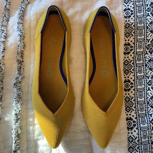 Rothy’s The Point flats in Marigold Size 9